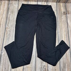 ZENANA Large/XLarge Black High Waist Leggings Style MP9089A